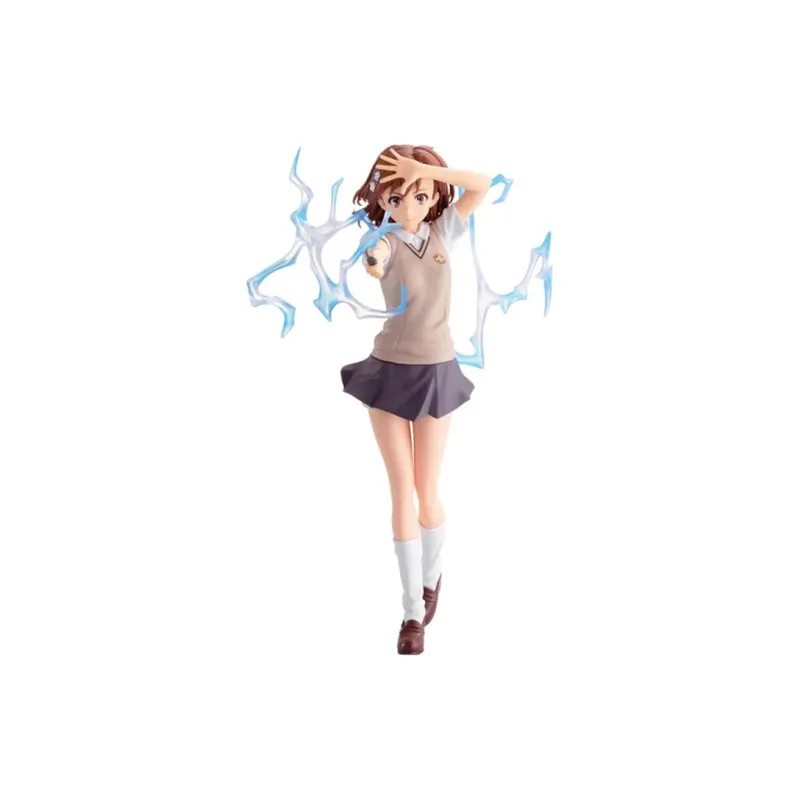 BANPRESTO Super Electromagnetic Railgun, Mikoto Misaka, Hobby Model Figure Bonus Gifts-0