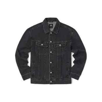 Lee Denim Jackets Men Black Gray Color
