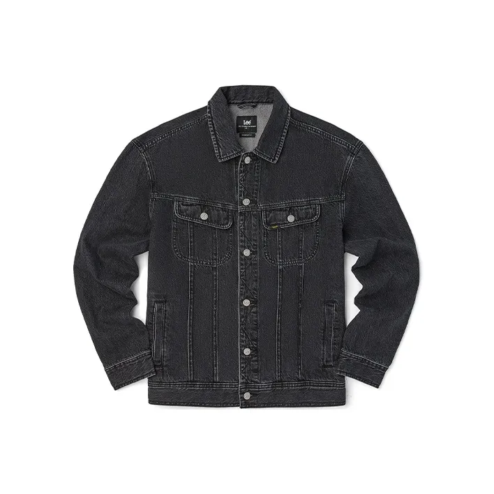 Lee Denim Jackets Men Black Gray Color-0