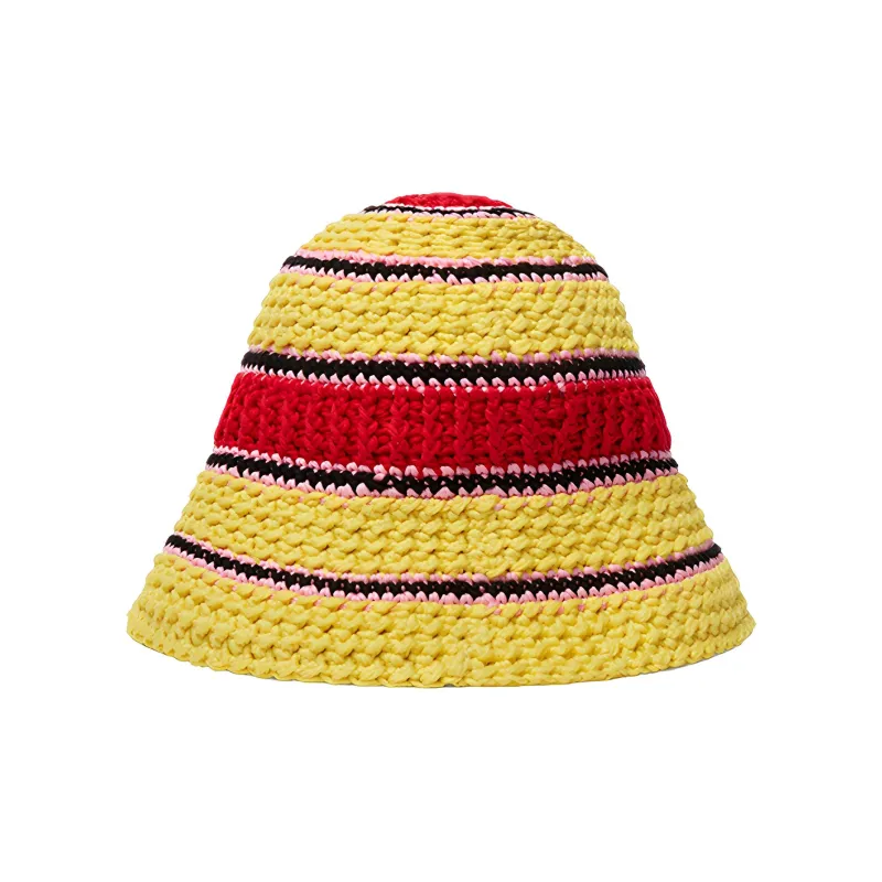 Stella McCartney Colour Block Crochet Hat-1