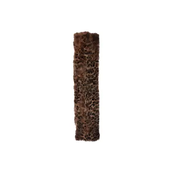 SAINT LAURENT Muffler Leopard Printed Scarf
