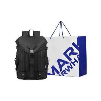 FAIRWHALE Fabric Hiking Bag Backpack Laptop Bag Regular Men's Black