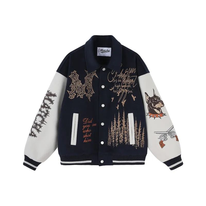 MATCHA STORY College Series Jackets Coats Unisex-3