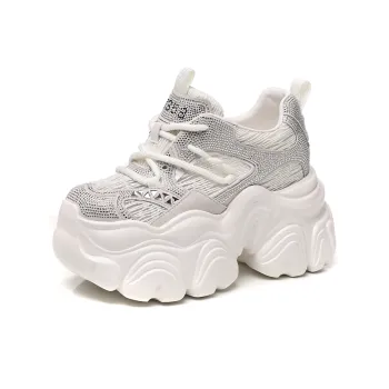 NRDROFFICIAL Cushioning, Slip Resistant, And Abrasion Resistant Low Top Chunky Sneakers Women's