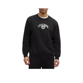 Lululemon Steady State Crew Collegiate Sweatshirt Men's Black