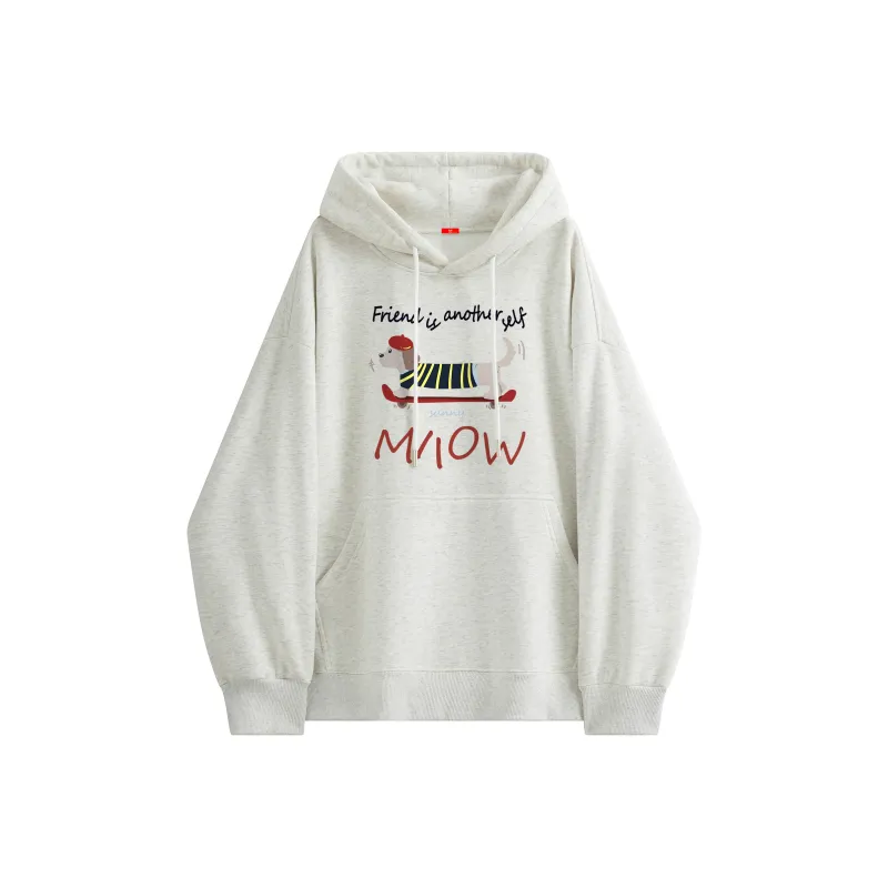 MIIOW Trend Party Series Sweatshirt Unisex Black-5