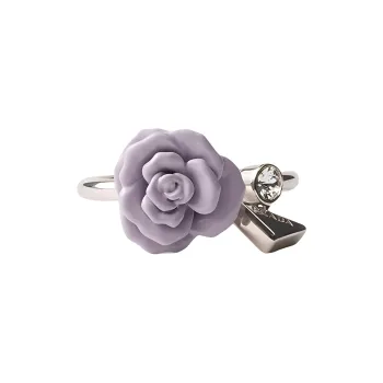 PRADA Enamel Metal Rings Women's Wisteria Purple