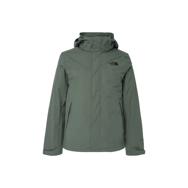 THE NORTH FACE Outdoor Hiking Water Resistant Windproof UV Protection Warm Windbreaker Jacket Men's Green-0