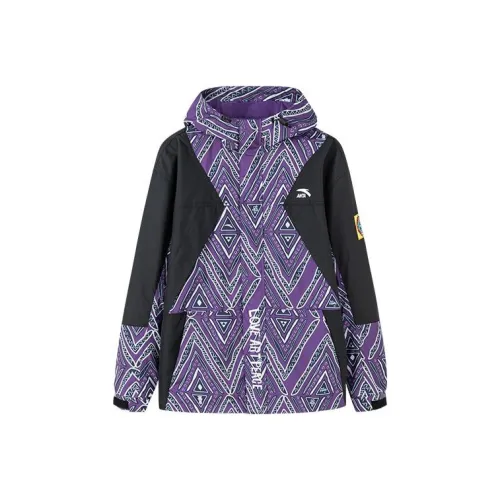 Anta Life Collection Sports Life Collection Waterproof And Windproof To Keep Warm Windbreaker Jacket Men's Purple