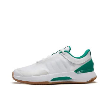 Wilson Cushioning Abrasion Resistant Coverage Support Low Top Tennis Shoes Women's White Green