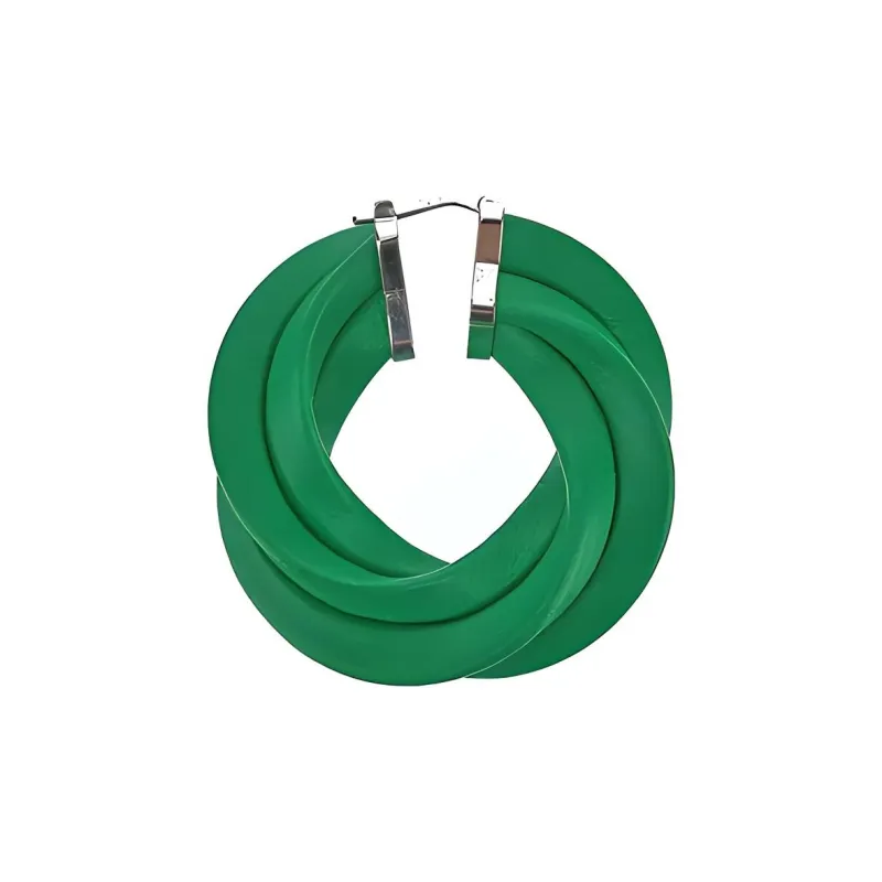 Bottega Veneta Twisted Hoop Earrings-2