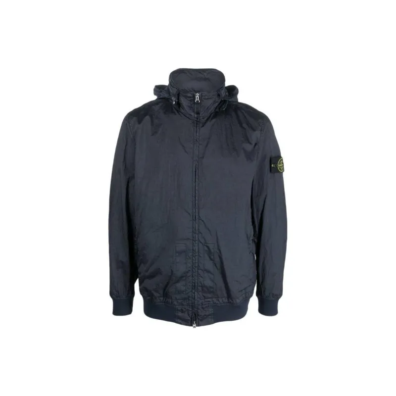 STONE ISLAND Compass logo Zip up Windbreaker-0
