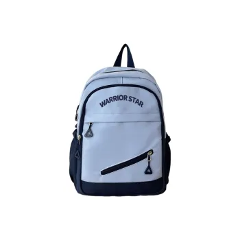 Warrior Nylon Backpack Small Size Unisex Sky Blue/Fresh Green