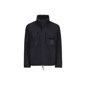 C.P.Company Logo Printed High Neck Windbreaker