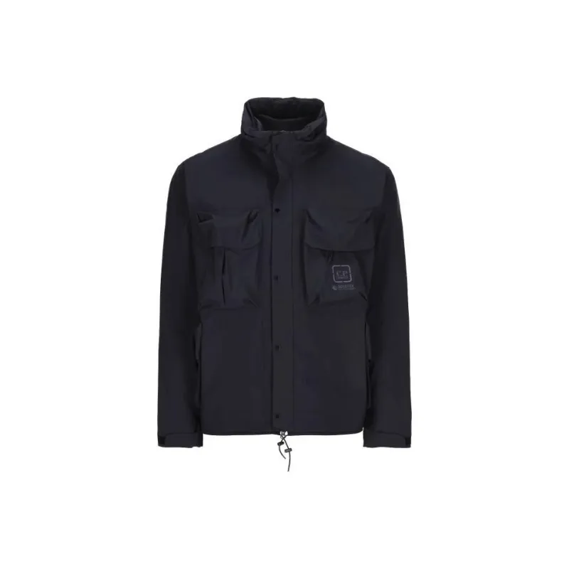 C.P.Company Logo Printed High Neck Windbreaker-0