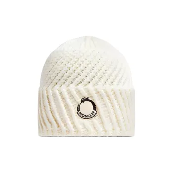 Moncler Logo-patch Ribbed Beanie