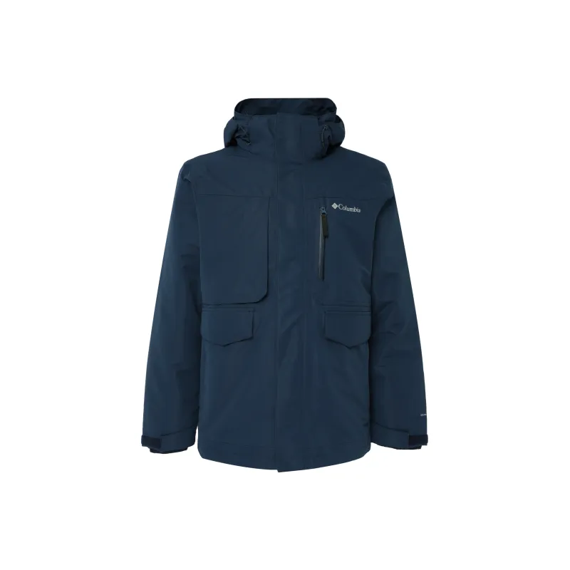 Columbia Omni Heat Waterproof, Windproof, And Water Repellent Windbreaker Jacket Men's Navy Blue-0