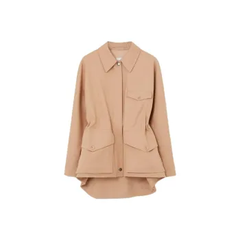 Burberry Gabardine Elasticated Waistband Jacket