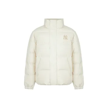 MLB Down Jacket Cropped Unisex Milk White