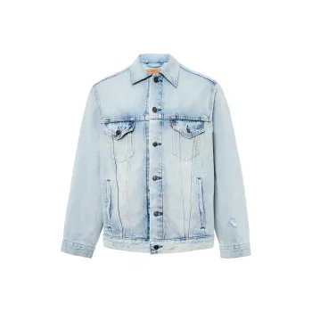 Levis Denim Jackets Men Denim Blue