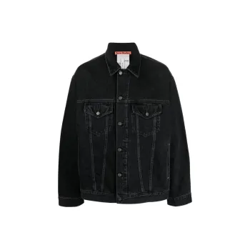 Acne Studios Denim Jackets Unisex Black