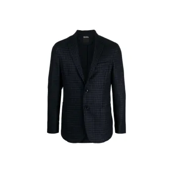 Zegna Business Suits Coats Men's Marine Blue