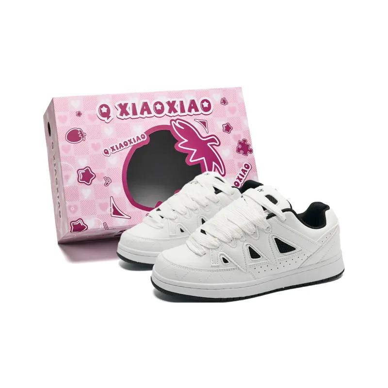 Circle Small Coverage Abrasion Resistant Lightweight Low Top Skateboard Shoes Unisex-6