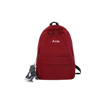 URBAN FOREST Nylon Backpack Unisex Red/Gray/Black/White