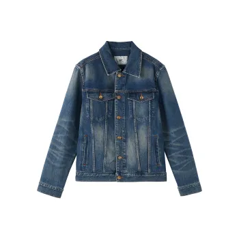 23R+ Denim Jackets Men Blue