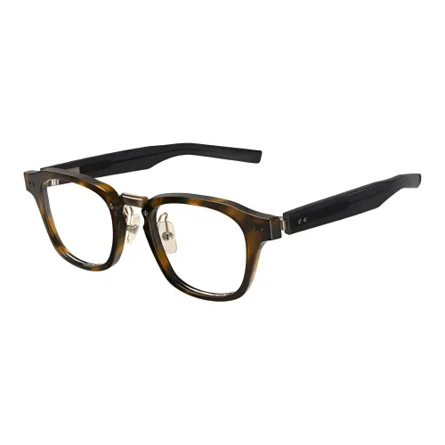 Four Nines Plate Frame Square Eyeglass Frames Unisex Tortoiseshell