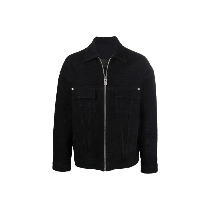 Givenchy Denim Jackets Men Black-0
