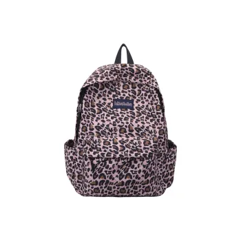 URBAN FOREST Canvas Backpack Unisex Pink/White Leopard Print/Brown/Blue/White Cow/White Zebra
