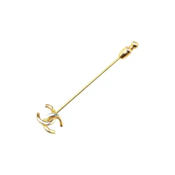 CHANEL 20th Century Plated Cc Brooch Pin Costume Brooch