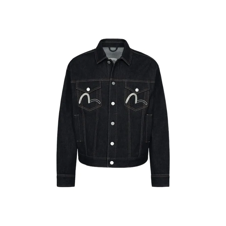 EVISU Denim Jackets Men Denim Blue-0
