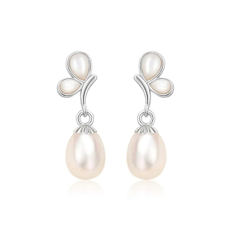 Central Fashion Pearl Earrings Women's-0