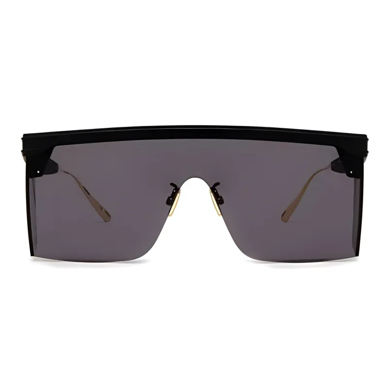 DIOR Irregular Shape Sunglasses Unisex Black-0