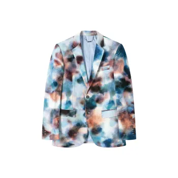 DAVID NAMAN Business Suits Men Pink/Blue