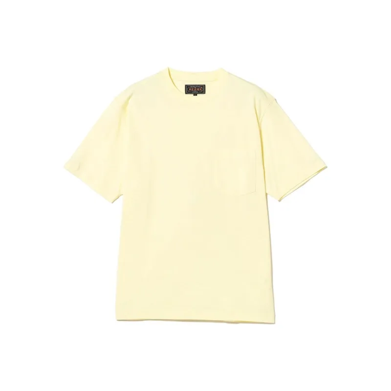 Beams T Shirts Men Yellow-0