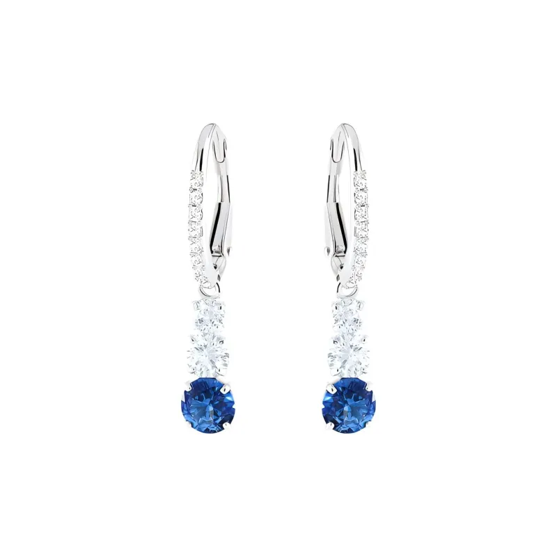 Swarovski Stilla Attract Earrings Women's Blue-0