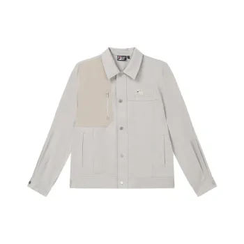 FILA Jackets Coats Men's Beige With A Slight Grayish Tone
