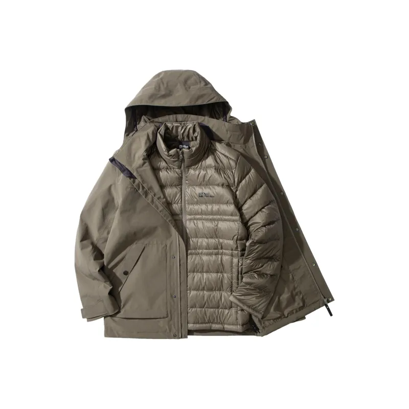 Jack Wolfskin Waterproof And Windproof Windbreaker Jacket Men's-9
