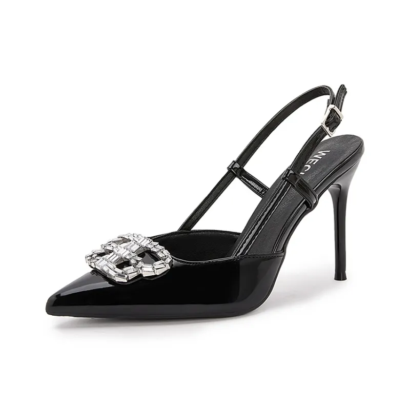 WECKER Slim Heel High Heels Women's Black-11