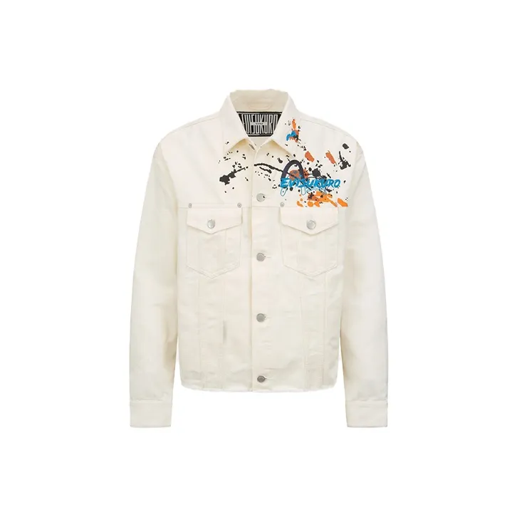 EVISU Denim Jackets Men Ecru-0