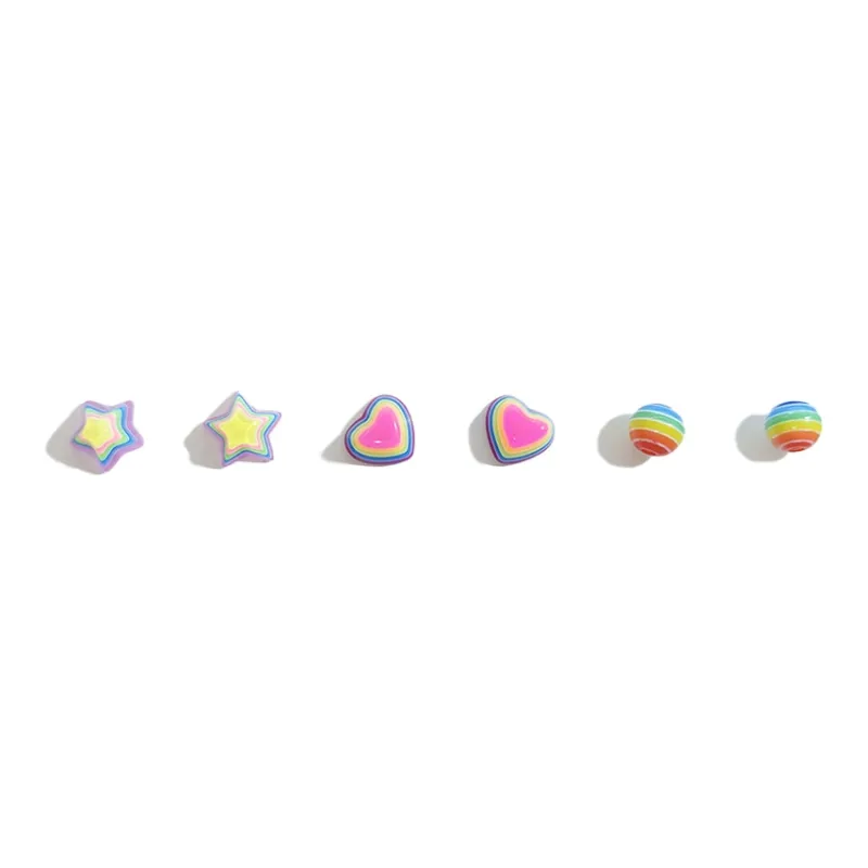 SHEEHHYY Alloy Stud Earrings Unisex-1