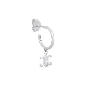 CELINE Silver Earrings Men's Silver