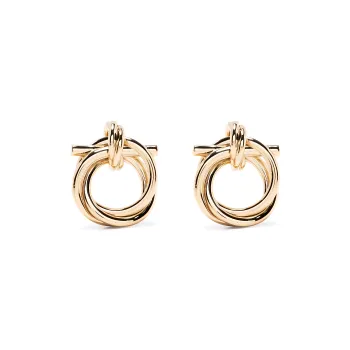 Ferragamo Gancini Stud Earrings