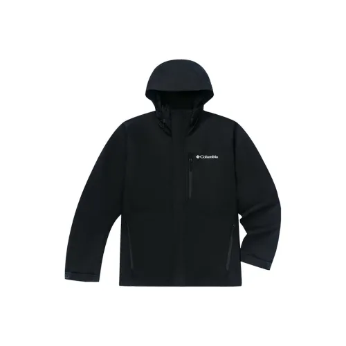 Columbia Outdoor Hiking Water Resistant Windproof Wear Resistant Quick Dry Windbreaker TEAM31 jacket Men's Black