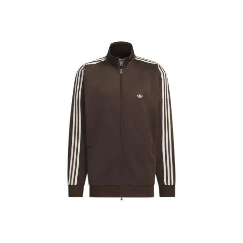 Adidas Originals BECKENBAUERTRACK SUIT AW24 UNITEFIT Jacket Unisex Dark Brown/Multicolor White