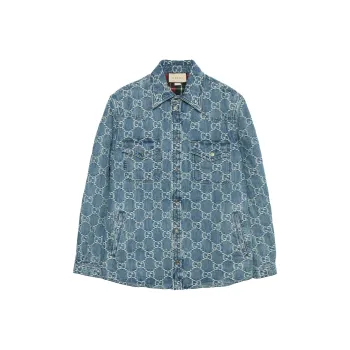 GUCCI Gg Jacquard Denim Jacket