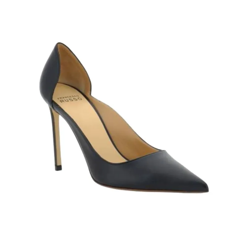 FRANCESCO RUSSO Slim Heel High Heels 10.5cm Women's Black-2